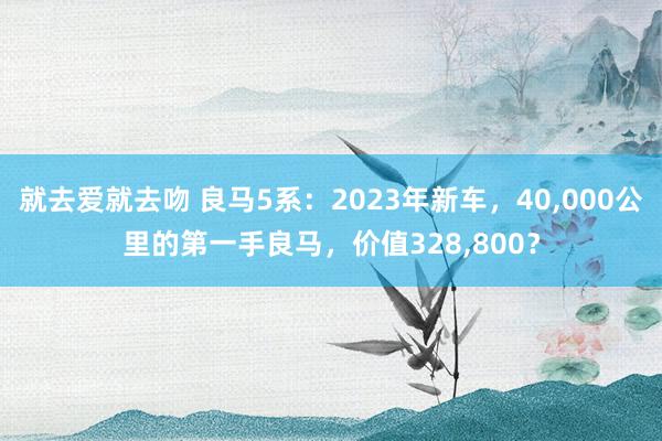 就去爱就去吻 良马5系：2023年新车，40,000公里的第一手良马，价值328,800？