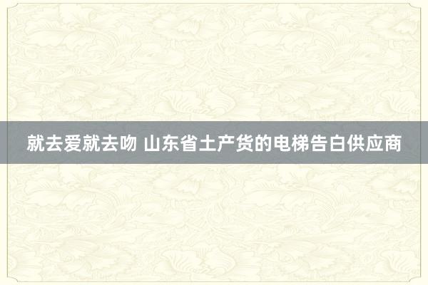 就去爱就去吻 山东省土产货的电梯告白供应商